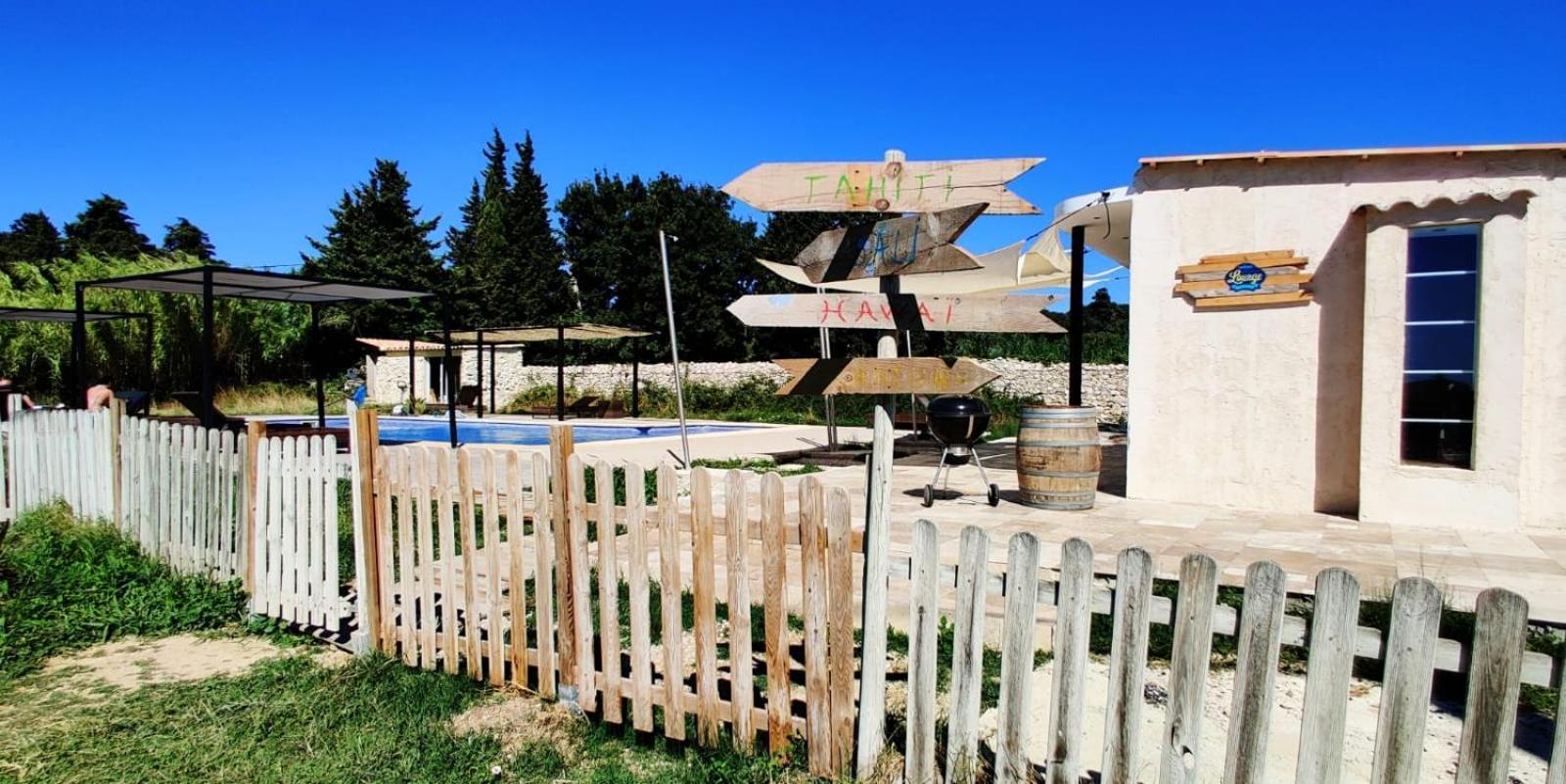 Chambre Cosy Avec Terrasse Sur La Colline Boisee, Parking Prive, Jardin, Calme, Climatisation, 10 Mn Pont Du Gard Num7 Рошфор-дю-Гар Экстерьер фото